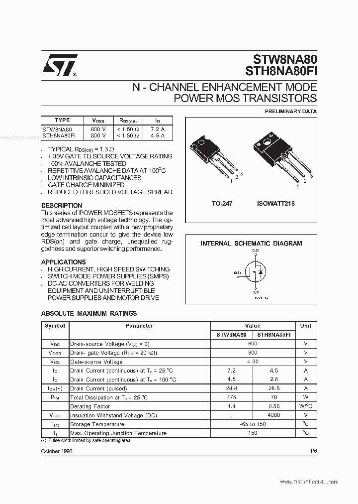 STW8NA80_5810468.PDF Datasheet