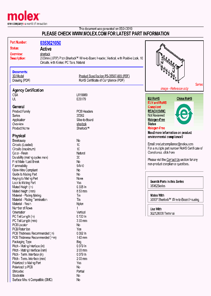 35362-1050_5830112.PDF Datasheet