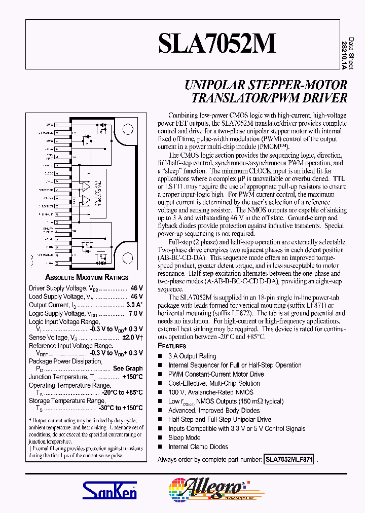 SLA7052MLF871_5832180.PDF Datasheet