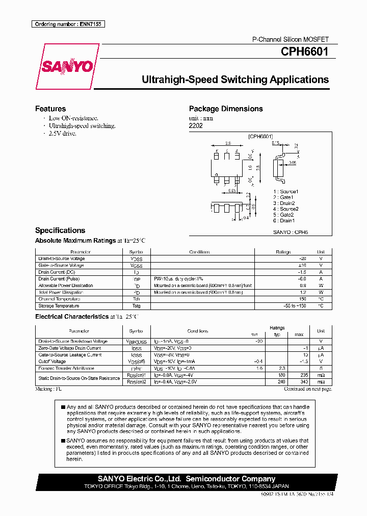 CPH6601_5831561.PDF Datasheet
