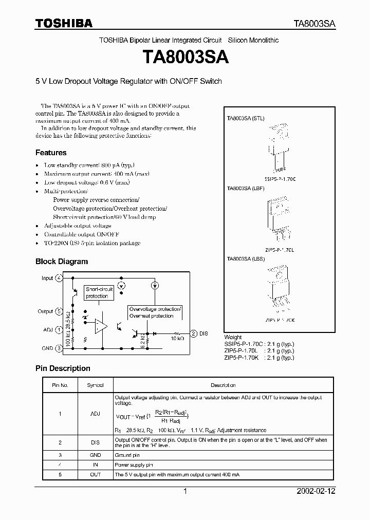 TA8003SA_5832677.PDF Datasheet