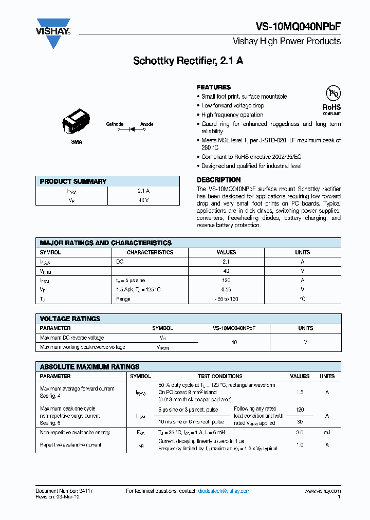 10MQ040NPBF10_5835670.PDF Datasheet