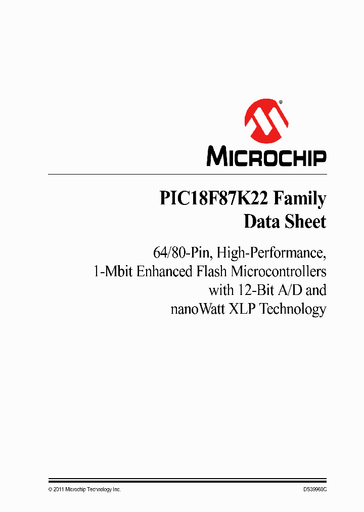 PIC18F87K2211_5839371.PDF Datasheet