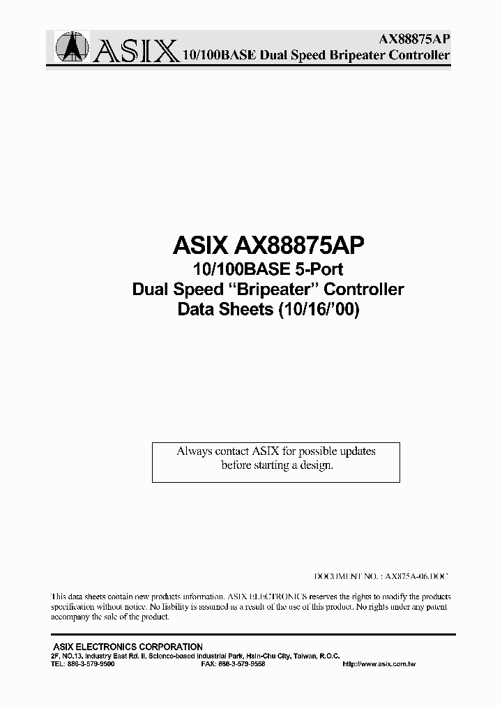 AX88875AP_5844762.PDF Datasheet
