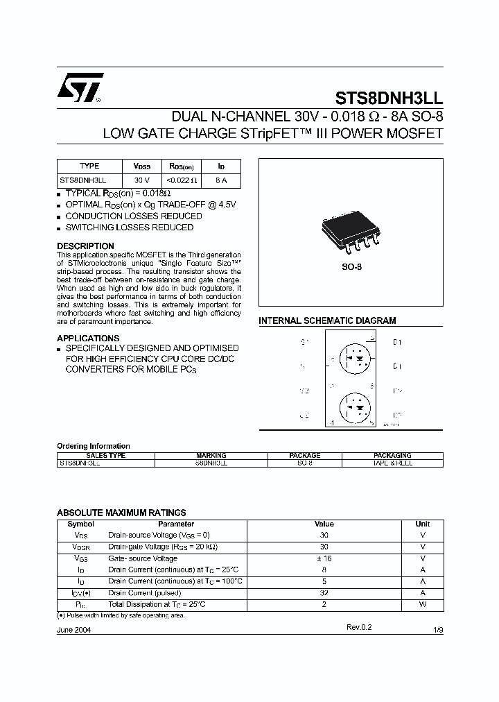 STS8DNH3LL_5846349.PDF Datasheet