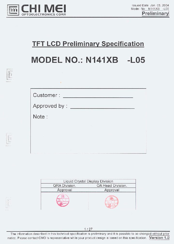 N141XB-L05_5845504.PDF Datasheet