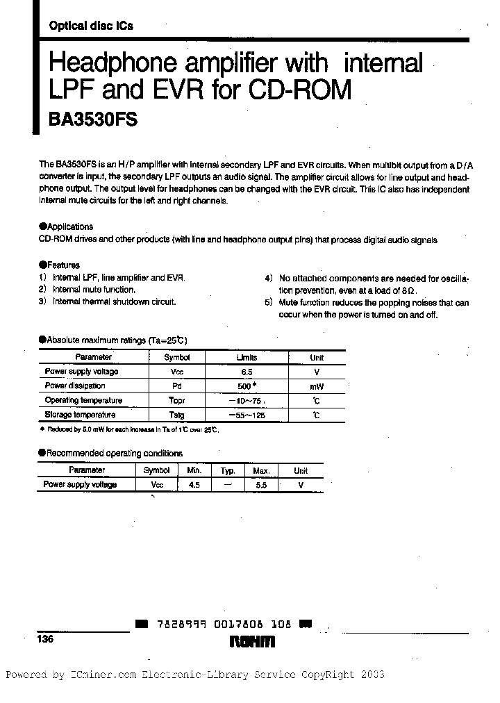 BA3530_5860296.PDF Datasheet Download --- IC-ON-LINE