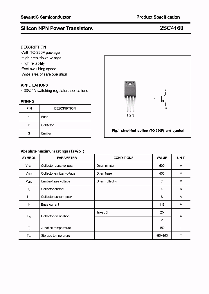 2SC4160_5867729.PDF Datasheet