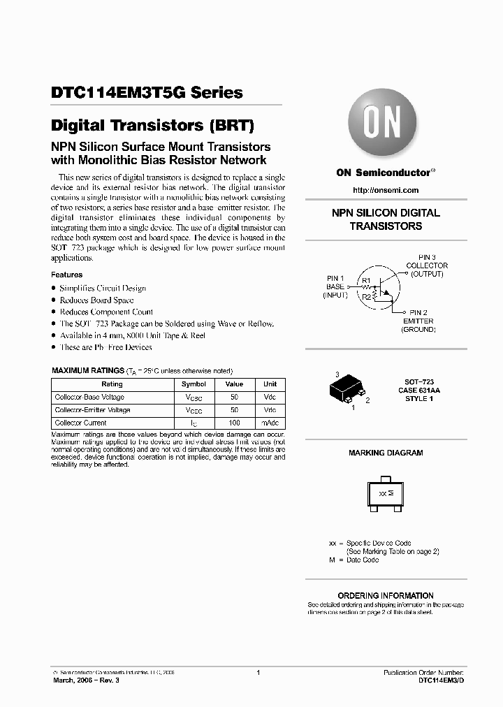 DTC115EM3T5G_5864953.PDF Datasheet