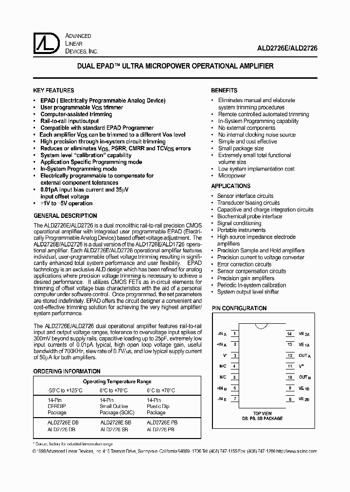 ALD2726ESB_5900003.PDF Datasheet