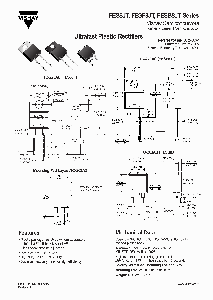 FESB8AT_5900012.PDF Datasheet