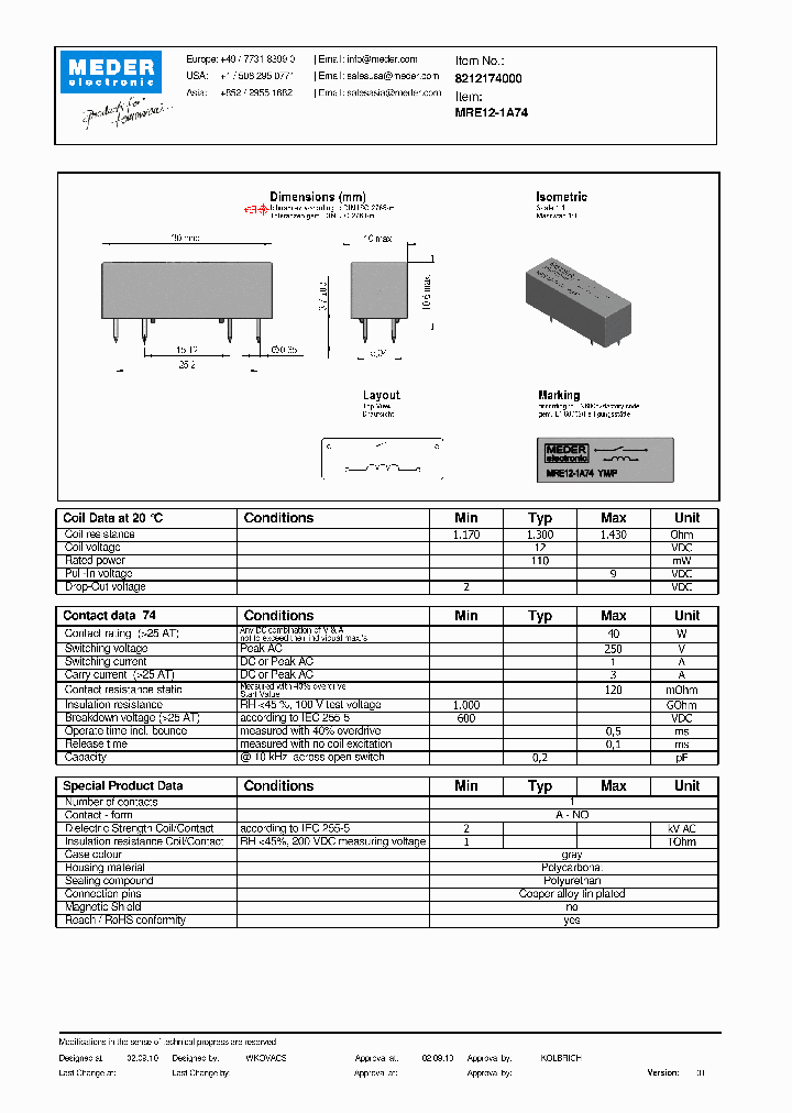 MRE12-1A74_5901778.PDF Datasheet