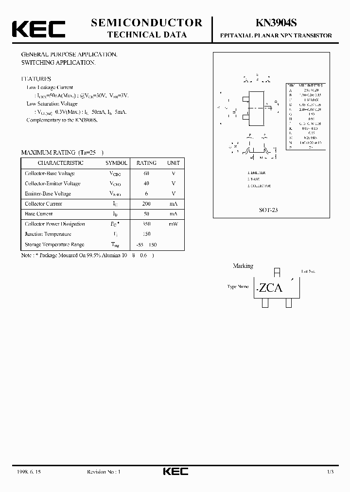 KN3904S_5908265.PDF Datasheet