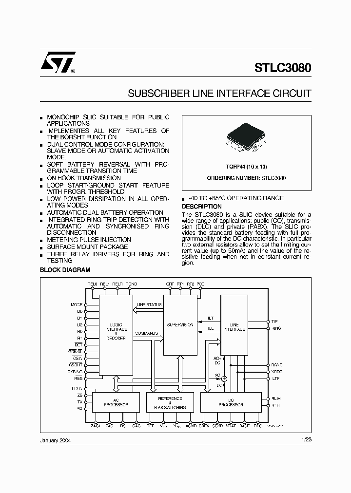 STLC3080TR_5912513.PDF Datasheet