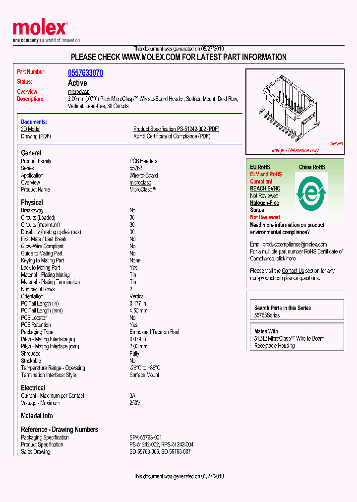 0557633070_5922273.PDF Datasheet Download --- IC-ON-LINE