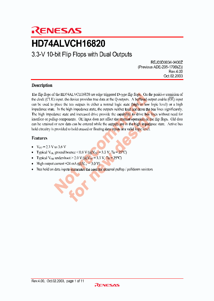 HD74ALVCH16820_5921149.PDF Datasheet