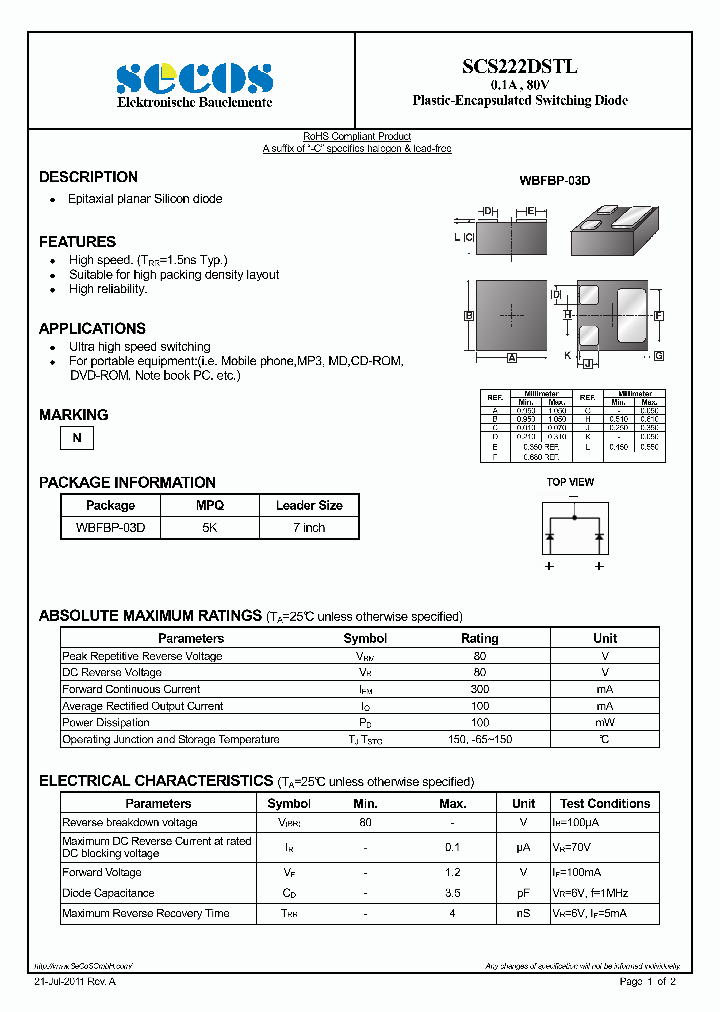 SCS222DSTL_5931033.PDF Datasheet