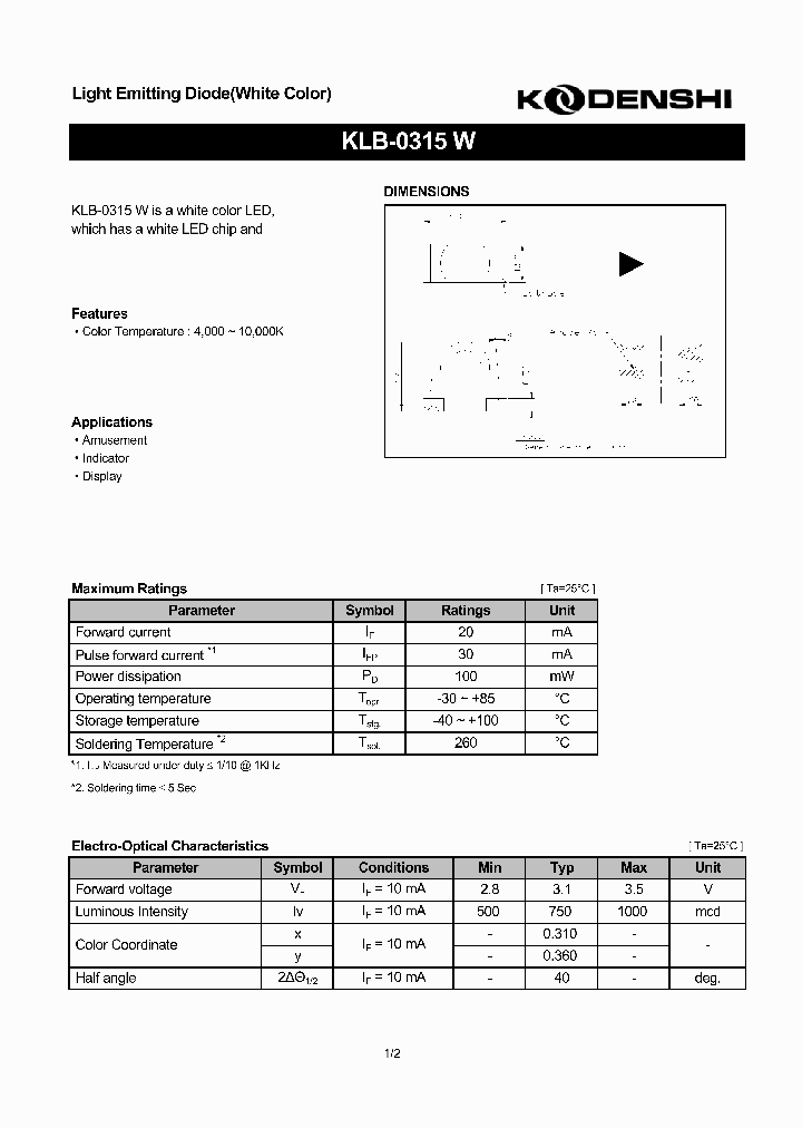 KLB-0315W_5934746.PDF Datasheet