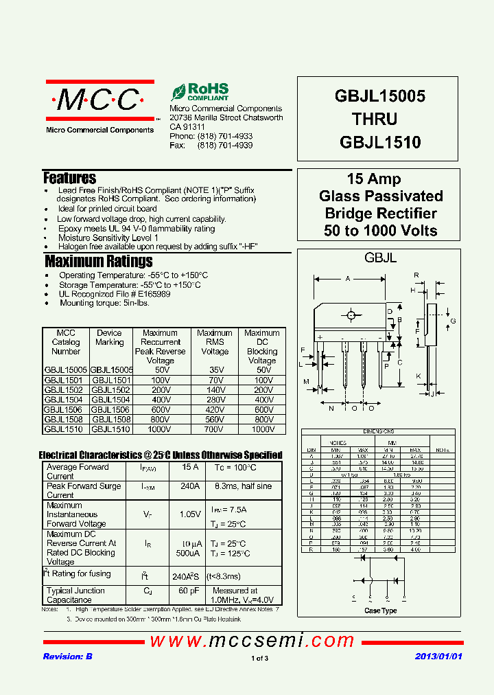 GBJL1510_5936641.PDF Datasheet