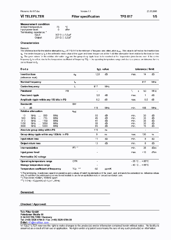 TFS817_5939300.PDF Datasheet