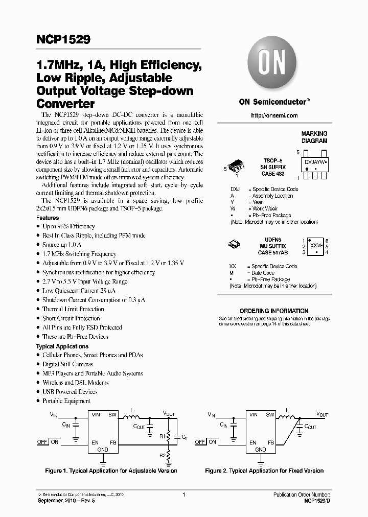 NCP1529ASNT1G_5942494.PDF Datasheet Download --- IC-ON-LINE