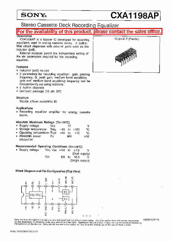 A1198_5989911.PDF Datasheet