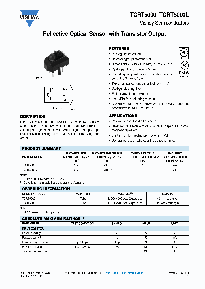 TCRT500009_6030331.PDF Datasheet