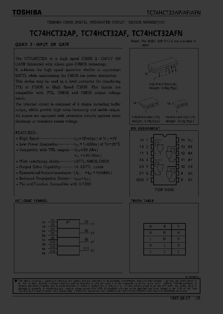 TC74HCT32AP_6072276.PDF Datasheet