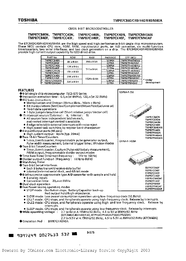 TMP87CK40N_6084006.PDF Datasheet