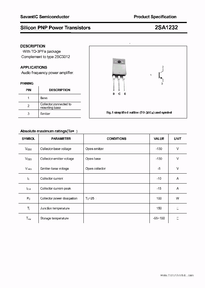 2SA1232_6109629.PDF Datasheet