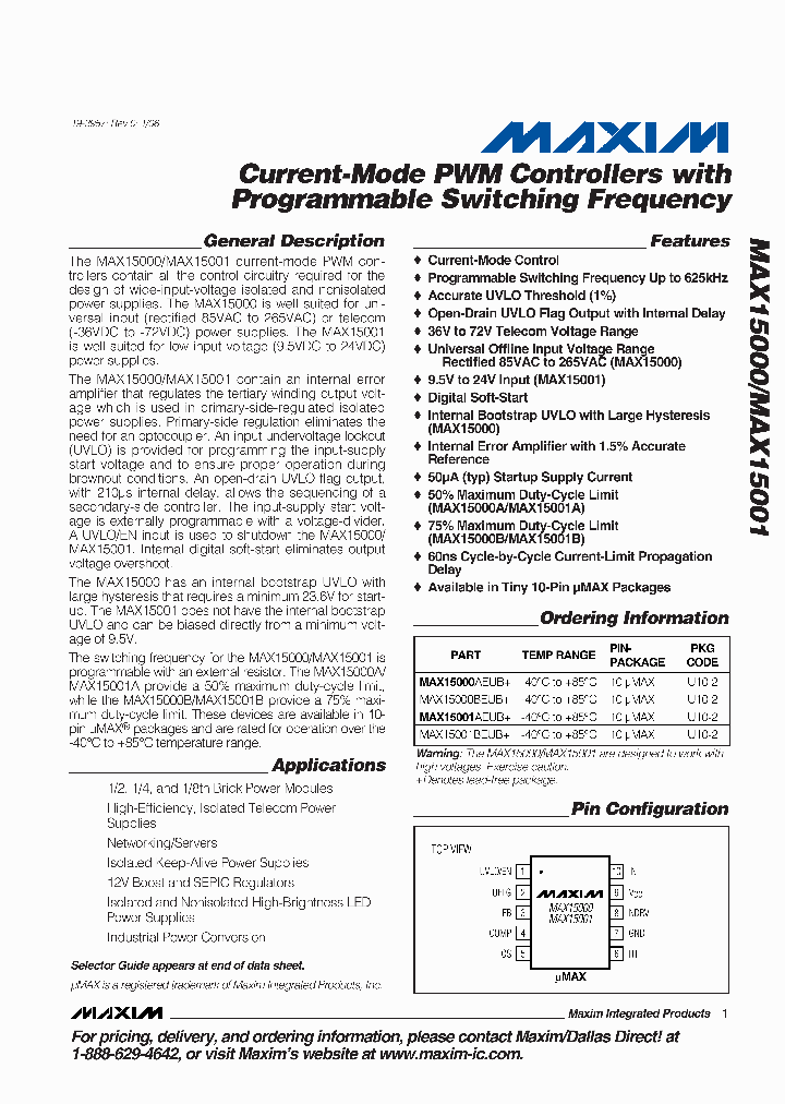 MAX15000A_6114837.PDF Datasheet