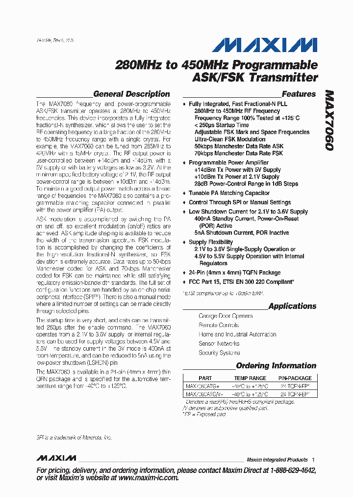 MAX7060ATGV_6130371.PDF Datasheet