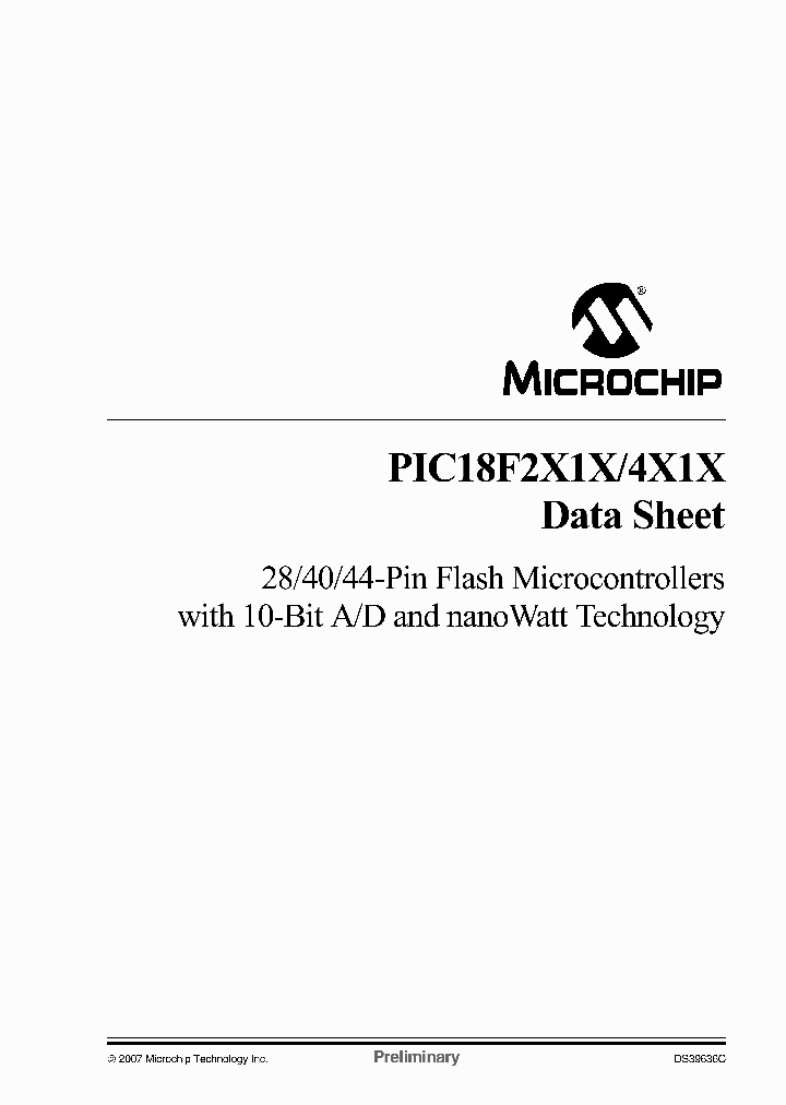 PIC18F4X1X_6133897.PDF Datasheet