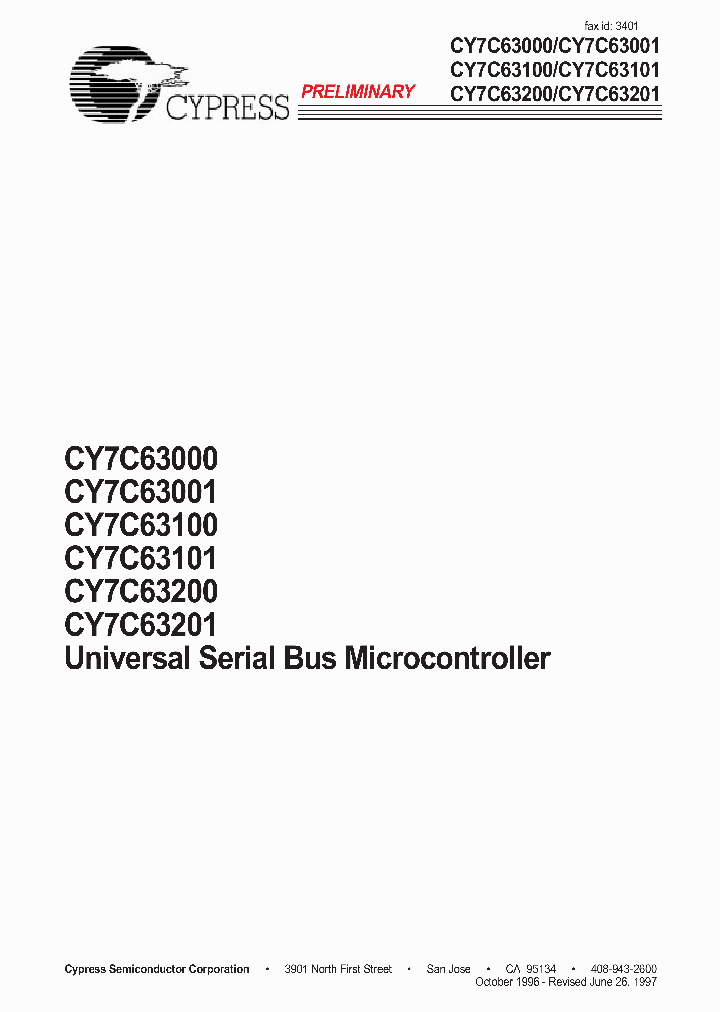 CY7C63101_6146305.PDF Datasheet
