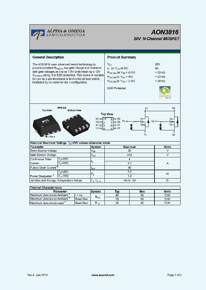 AON3816_6149094.PDF Datasheet