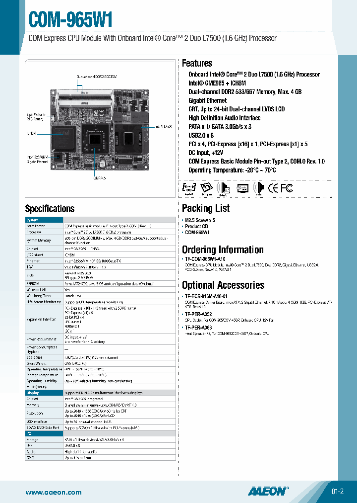 COM-965W1_6176949.PDF Datasheet