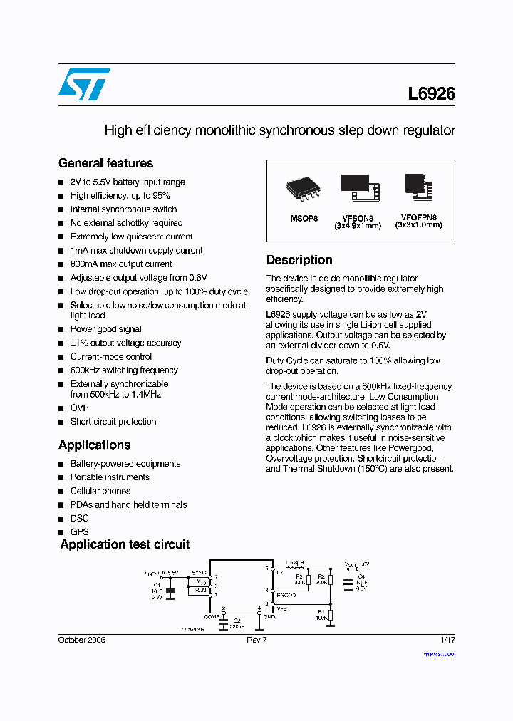 L6926Q1_6178643.PDF Datasheet