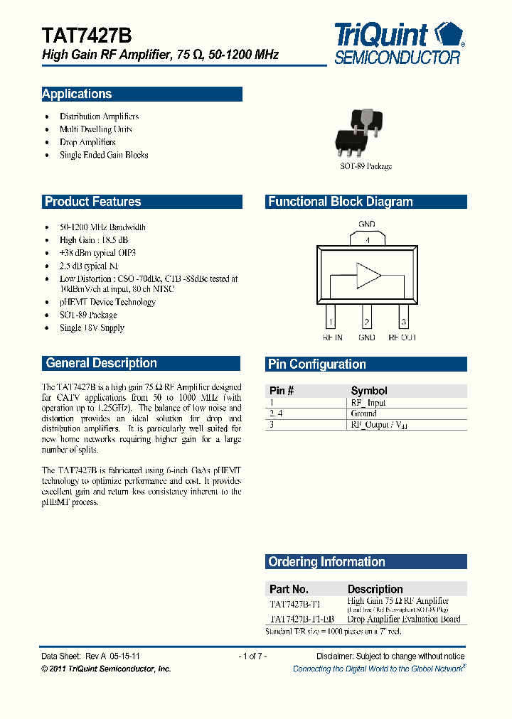 TAT7427B_6197527.PDF Datasheet