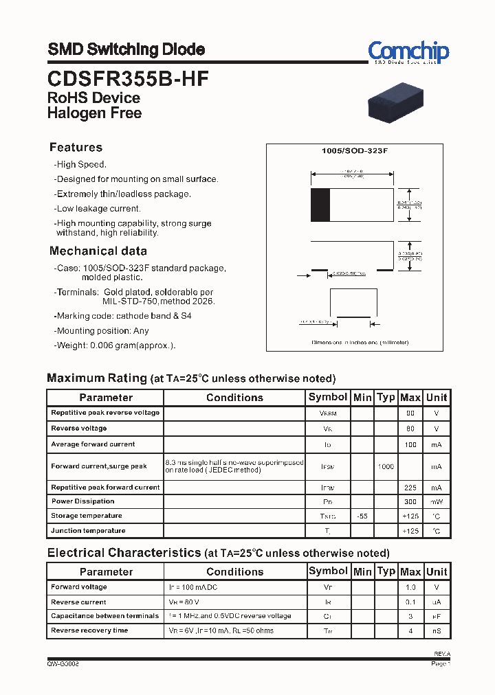 CDSFR355B-HF_6223067.PDF Datasheet