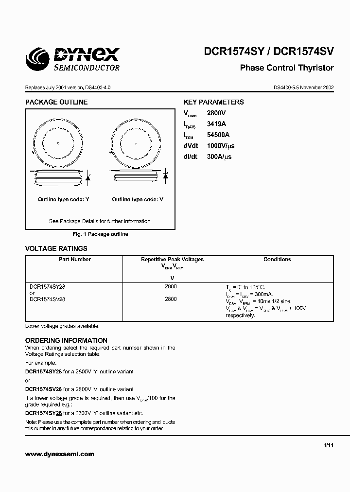 DCR1574SV_6233328.PDF Datasheet