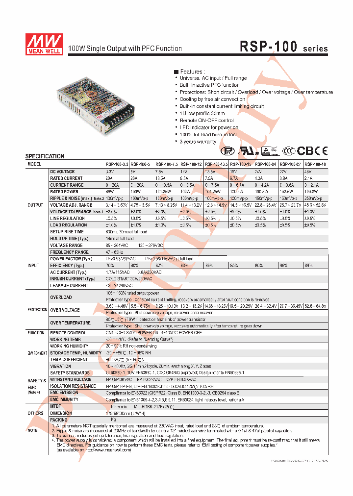 RSP-100_6243050.PDF Datasheet