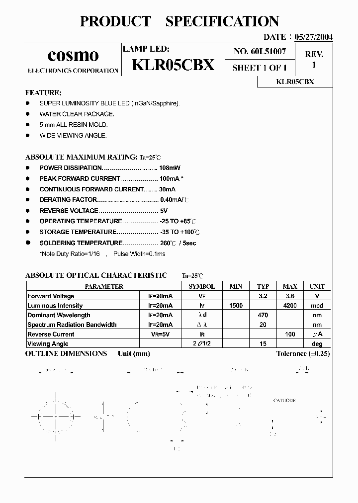 KLR05CBX_6258753.PDF Datasheet