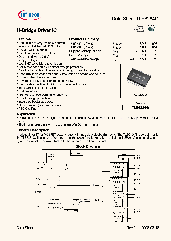 TLE6284G08_6325264.PDF Datasheet