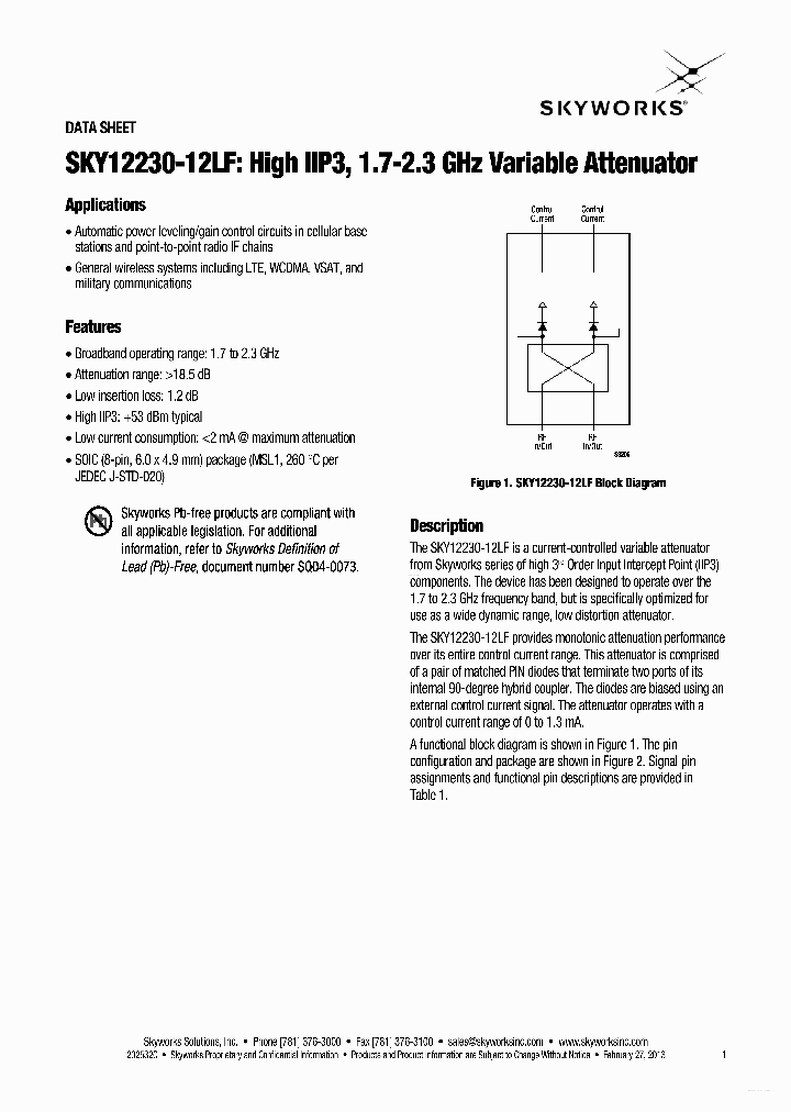 SKY12230-12LF_6348986.PDF Datasheet