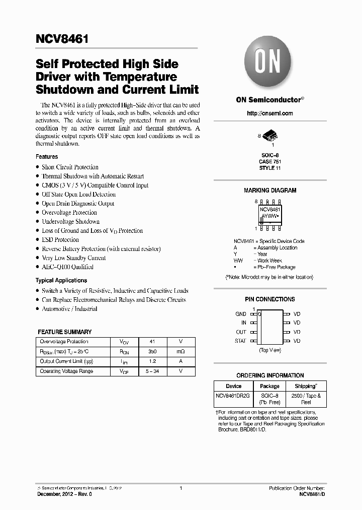 NCV8461-D_6354475.PDF Datasheet