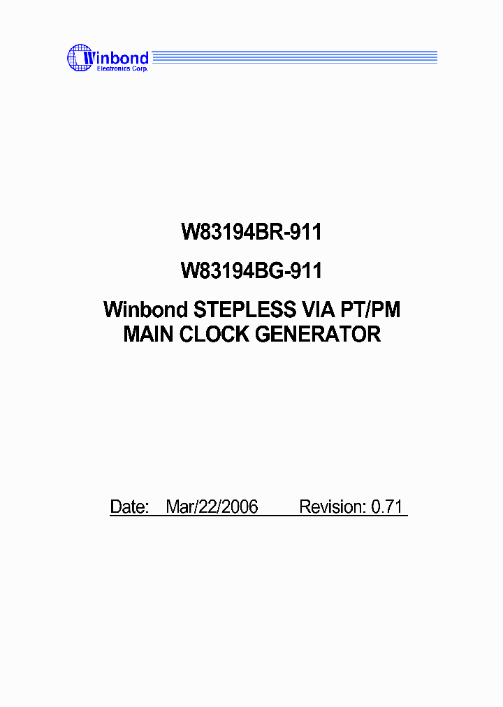 W83194BR-911_6359913.PDF Datasheet