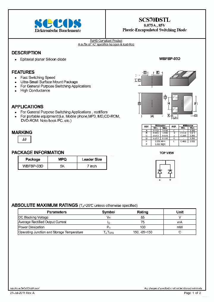 SCS70DSTL_6368386.PDF Datasheet