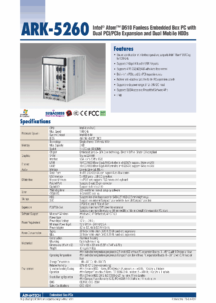 ARK-5260F-D5A1E_6380300.PDF Datasheet