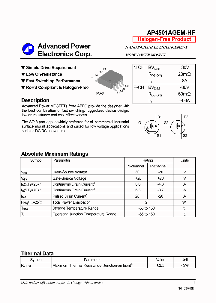AP4501AGEM-HF_6403323.PDF Datasheet