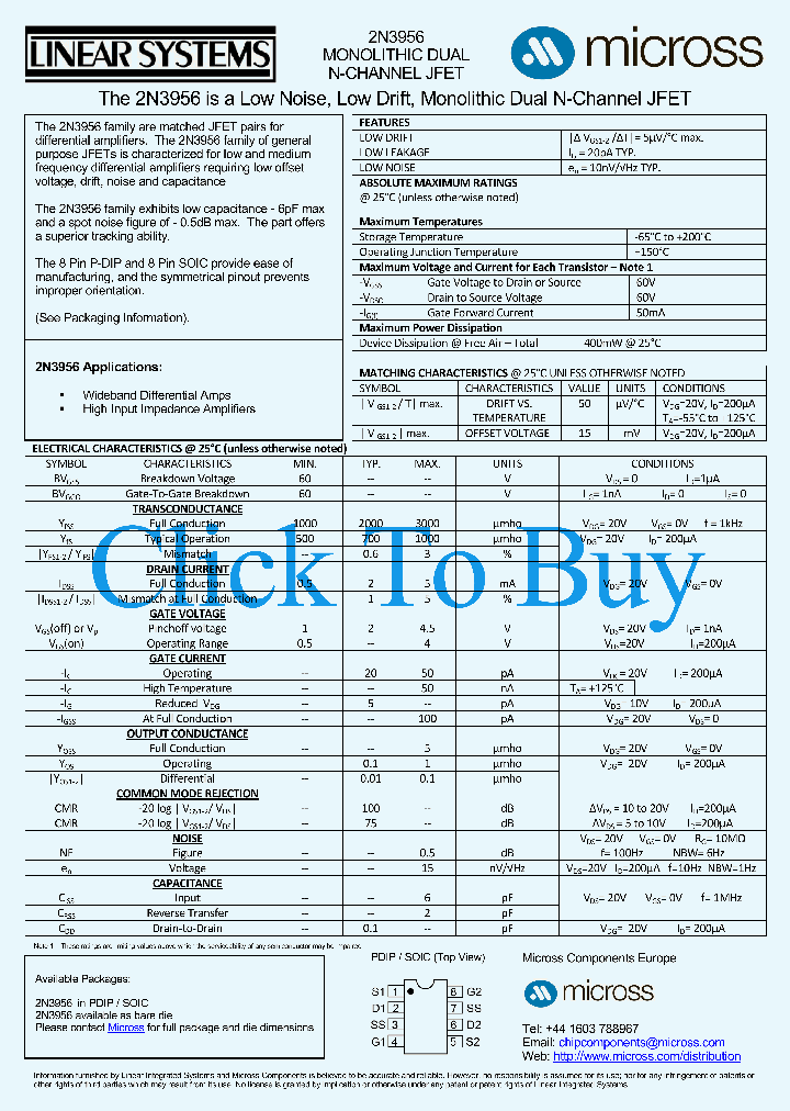 2N3956SOIC_6407369.PDF Datasheet